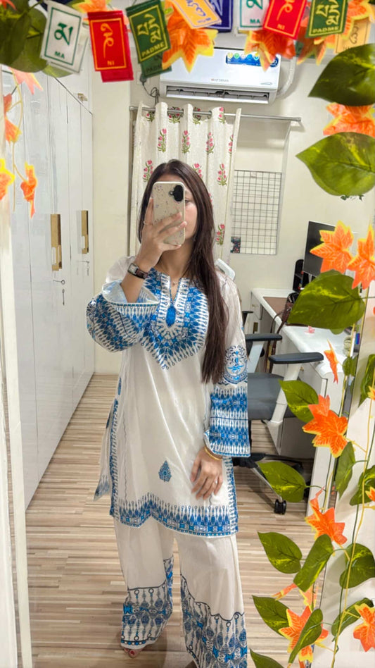 Pakistani Cord Set – Farshi Shalwar + Kurta