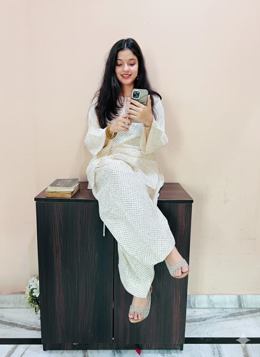 Pakistani Cord Set with Farshi Shalwar| Mal Cotton